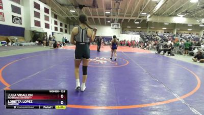 123 lbs Cons. Round 4 - Julia Vidallon, McKendree University vs Loretta Lopez, Vanguard