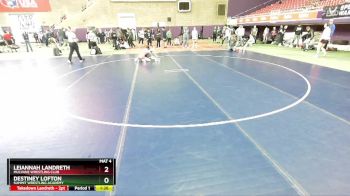 120 lbs Champ. Round 1 - Leiannah Landreth, Mulvane Wrestling Club vs Destiney Lofton, Summit Wrestling Academy