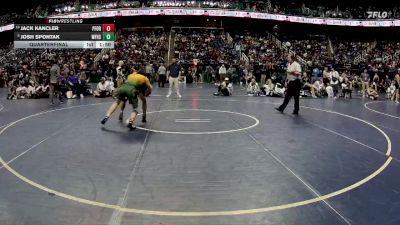 4A 150 lbs Quarterfinal - Josh Spontak, West Forsyth High School vs Jack Kancler, Pine Forest