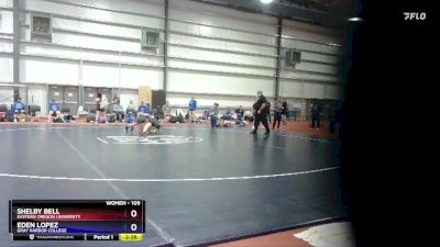 109 lbs 5th Place Match - Shelby Bell, Eastern Oregon University vs Eden Lopez, Gray Harbor College