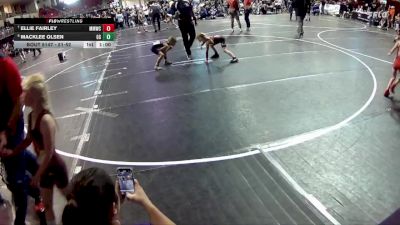51-52 lbs 5th Place Match - Macklee Olsen, GI Grapplers vs Ellie Fairley, Meridian Mustang Wrestling Club