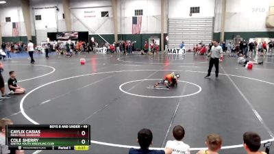 49 lbs 2nd Place Match - Cole Sherry, Gretna Youth Wrestling Club vs Caylix Casias, Pikes Peak Warriors