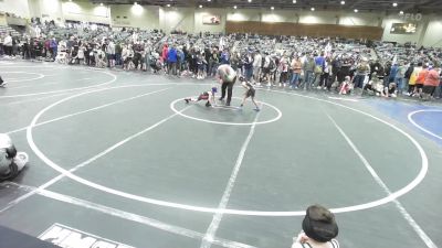 49 lbs Round Of 16 - Gary Oakes, Gladiator Wrestling vs Hazel Rios, The Pride Of Nevada