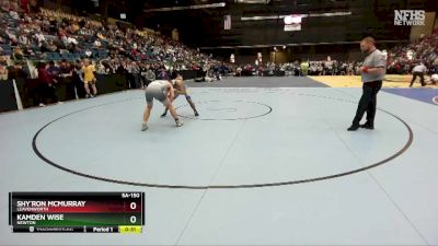 5A-150 lbs Cons. Round 2 - Shy`Ron McMurray, Leavenworth vs Kamden Wise, Newton