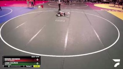 80 lbs Champ. Round 1 - Edwin Oksness, OTC (Ottertail) vs Cash Salinas, Westfield