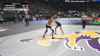 Quarterfinal - Carle Welling, Hemingford vs Lilly Mefford, Battle Creek