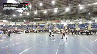 86 lbs 2nd Place - Nicholas Dominguez, Top Notch vs Jaxon Brynildson, Team Grand Valley Elite