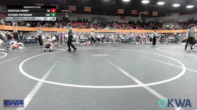 61 lbs Semifinal - Kristian Henry, Powerhouse Wrestling vs Cayden Petersen, Lions Wrestling Academy