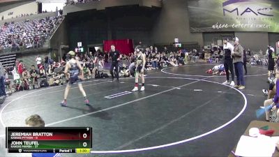 90 lbs Round 3 (4 Team) - Jeremiah Bratton, Kansas Python vs John Teufel, Kansas Mamba