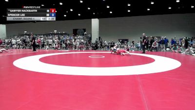 132 lbs Champ. Round 1 - Sawyer Hackbarth, OK vs Spencer Lee, MN