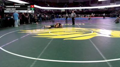 157 lbs Cons. Round 5 - Jonathan Banos, Caldwell vs Aiden West, Borah