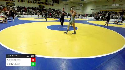 109 lbs Consi Of 16 #1 - Malik Hoskins, Sunnyside (AZ) vs Kaden Oldroyd, Westlake (UT)