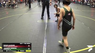 57 lbs Cons. Semi - Andrew Herron, Waterford WC vs Nour Almohri, Detroit Grappling Academy