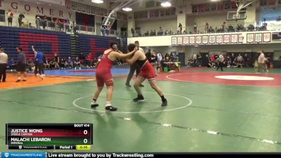 182 lbs Cons. Round 3 - Justice Wong, Steele Canyon vs Malachi Lebaron, Imperial