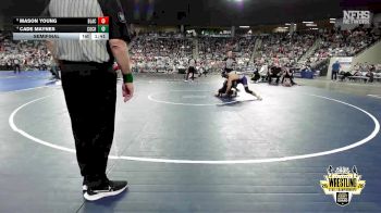 B3A-144 lbs Semifinal - Mason Young, Blackwell vs Cade Maynes, Community Christian