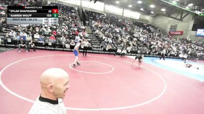 6A 175 lbs Semifinal - Dylan Shafizadeh, Riverton vs Kamren Wolff, Fremont