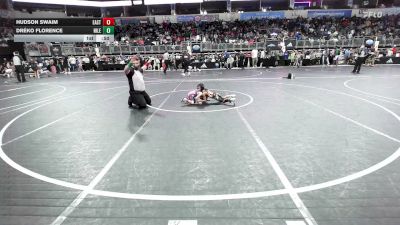 40 lbs Round Of 16 - Hudson Swaim, East Kansas Eagles vs Dréko Florence, Niles Vikings Wc
