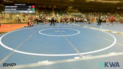 70 lbs Semifinal - Leon Sanchez, Owasso Takedown Club vs Elijah Detjen, Spartan Wrestling Fort Smith