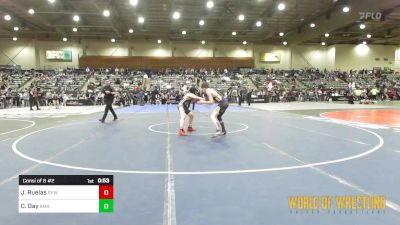 100 lbs Consi Of 8 #2 - Josiah Ruelas, Shafter Youth Wrestling vs Cash Day, AMA