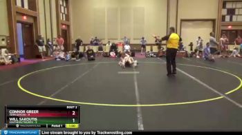 120 lbs Quarterfinals (8 Team) - Will Sakoutis, Southern/Triumph vs Connor Greer, Team Gotcha