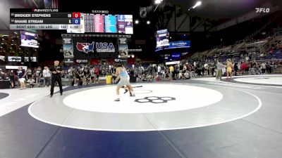 132 lbs Cons. Quarters - Bridger Stephens, CA vs Shane Stream, IL