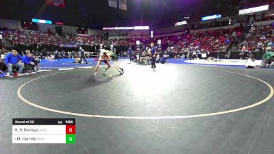 120 lbs Round Of 32 - Haden Solinger-Owings, Durham vs Mason Carrillo, Royal