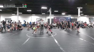 60 lbs Round 5 (6 Team) - Easton Vincente, Diamond State Inferno vs Eva Encarnacion, Bay Brawlers