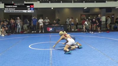 126 lbs Cons. Sub-quarters - Corbyn Dare, Bear Cave Wrestling Club vs Reid Nicklay, LaCrosse Area Wrestlers