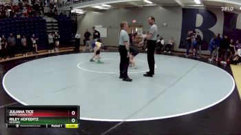 105 lbs. Cons. Round 4 - Riley Hofeditz, Hickman vs Juliana Tice, North Kansas City