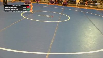 145 lbs Championship Bracket - Farrin Thiemann, Bellevue East vs Elaina Fletcher, Bellevue East