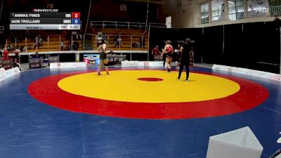 62kg Round 1 - Annika Fines, Dinos Wrestling Club vs Jade Trolland, Burnaby Mountain Wrestling Club