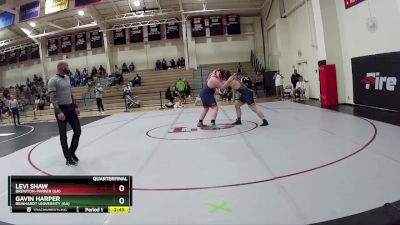 285 lbs Quarterfinal - Levi Shaw, Brewton-Parker (GA) vs Gavin Harper, Reinhardt University (GA)