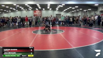 92 lbs Champ. Round 2 - Aaryan Sharma, Nova WC vs Jack Beaulieu, Powerhouse Wrestling Academy