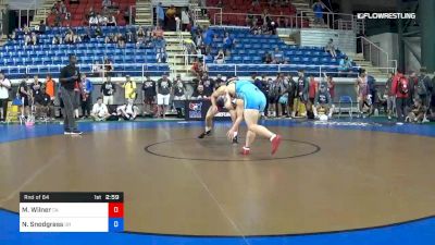 170 lbs Rnd Of 64 - Maxwell Wilner, California vs Nevan Snodgrass, Ohio