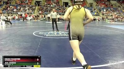 124 lbs Quarterfinal - Kassidi Monroe, W2-Bismarck vs Ivy Johnson, E3-Fargo