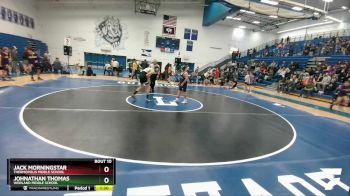 126 lbs Champ. Round 1 - Johnathan Thomas, Worland Middle School vs Jack Morningstar, Thermopolis Middle School