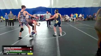 120 lbs Round 4 (8 Team) - Dayton Snowberger, Olmsted Falls vs Tyson Kronenberger, FORGE