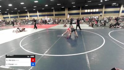 116 kg Rr Rnd 2 - Kenzie Herrera, Reedley Wrestling vs Zoey Pulver, Takedown Express