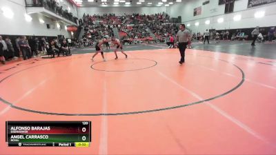 120 lbs Cons. Round 1 - Angel Carrasco, Royal vs Alfonso Barajas, Eisenhower