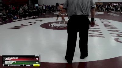 184 lbs Quarterfinal - Max Sokolski, Augsburg vs Colter Bye, Upper Iowa