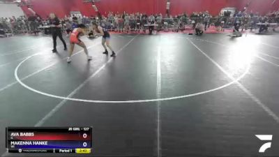 127 lbs Semifinal - Ava Babbs, IL vs Makenna Hanke, WI