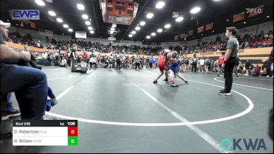 160 lbs Semifinal - Damian Robertson, Plainview Youth Wrestling Club vs Ryson Wilson, Team Guthrie Wrestling