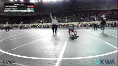 96 lbs Quarterfinal - Tracker Smith, Salina Wrestling Club vs Vincent Petro, Cowboy Wrestling Club