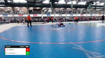 110-113 lbs Quarterfinal - Kohen Kieffer, Litchfield Foundation vs Derik Lohmeyer, Champions Wrestling Club