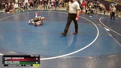 79 lbs Cons. Round 5 - Bryson Zunich, Midway Wrestling Club vs Tommy Warburton, JWC