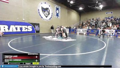 170 lbs Quarterfinal - Triston Lake, Santa Ynez vs Roscoe Carreno, Wasco
