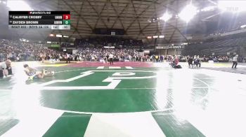 Boys 3A 126 lbs Cons. Round 4 - Zayden Brown, Auburn Mountainview vs Calister Crosby, University