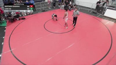 132 lbs Cons. Round 6 - Matthew Esqueda, Arete Wrestling Academy vs Luke Vo, Terrier Wrestling Club