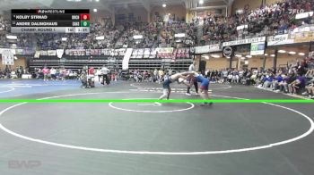 157 lbs Champ. Round 1 - Kolby Strnad, Belleville-Republic County HS vs Andre Dalinghaus, Sabetha HS