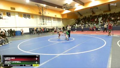 113 lbs Round 7 - Laryn Nez, Winslow vs Grant Campbell, Flagstaff